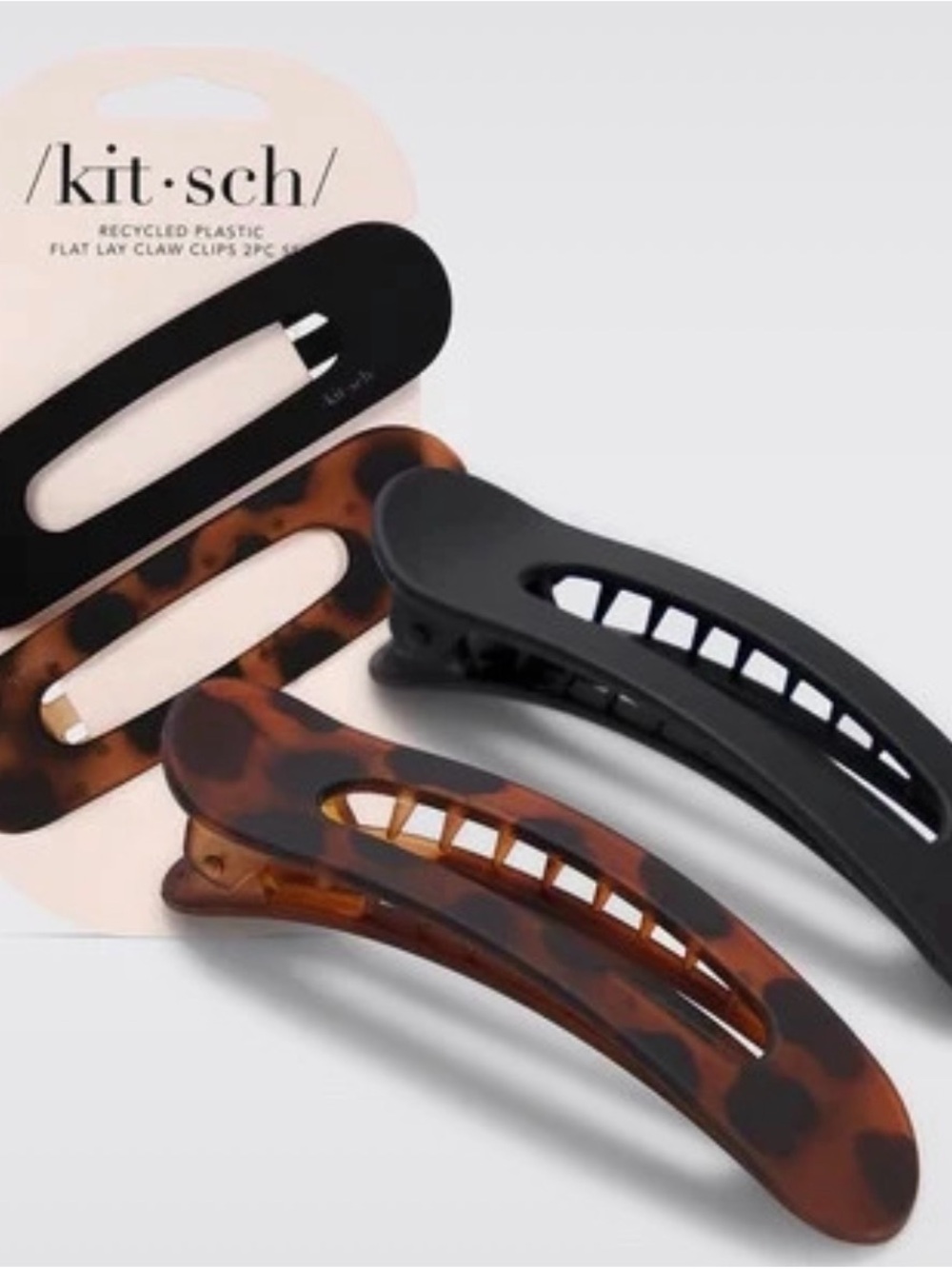 Kitsch Black and Tortoiseshell Hair Claw Clip Set